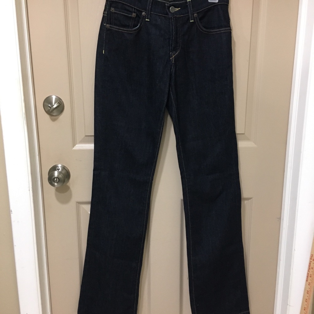 Lucky Brand Easy Rider Dark Indigo Boot Cut Jeans Yellowstone Festival 2/26